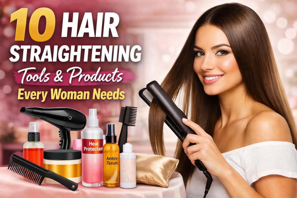 10 Hair Straightening Tools and Products Every Woman Needs
