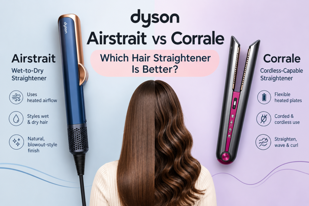 Dyson Airstrait vs Corrale: Which Hair Straightener Is Better?